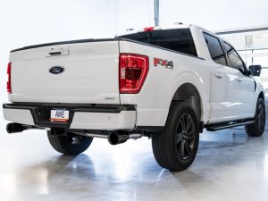 Ford F-150 Performance Exhaust - Rear - AWE Tuning - 0FG Dual Split Rear Exit - Diamond Black - `21-`27